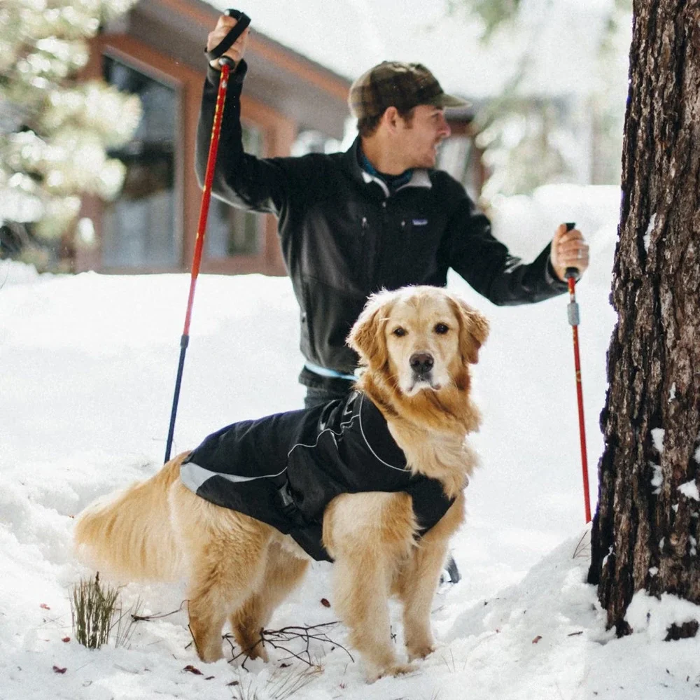 Kurgo North Country Dog Coat, Winter Waterproof Jacket, LED Light,‎ SM 10-25 LB